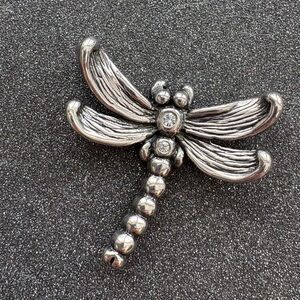 Dragonfly pendant, 925 sterling silver, Thailand, EUC